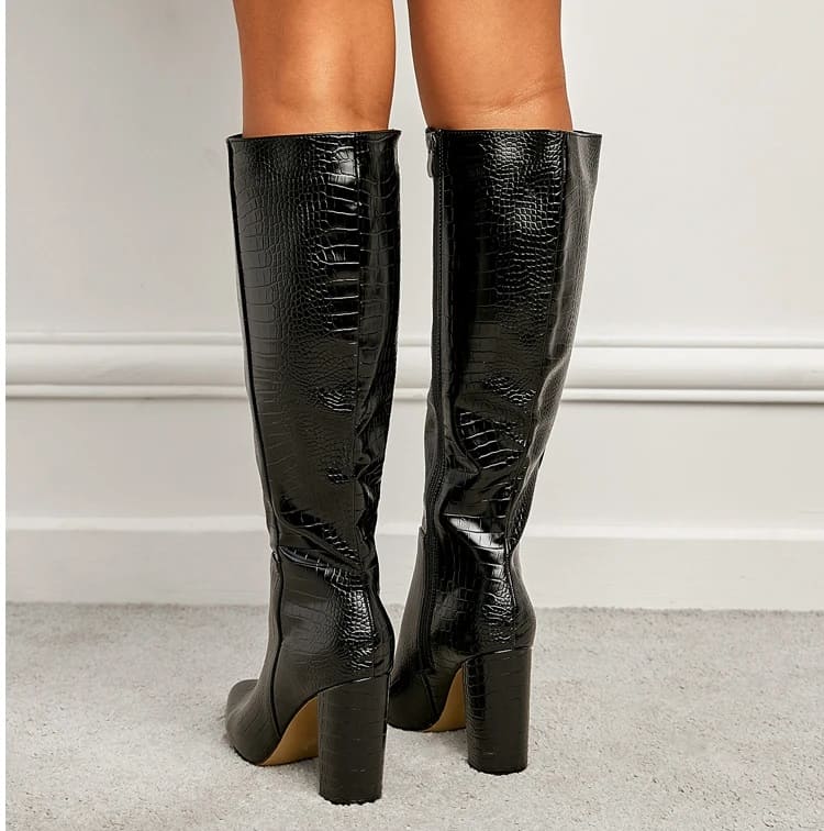 Bota Feminina Cano Longo Preta - Sondrio-Vittore Modas