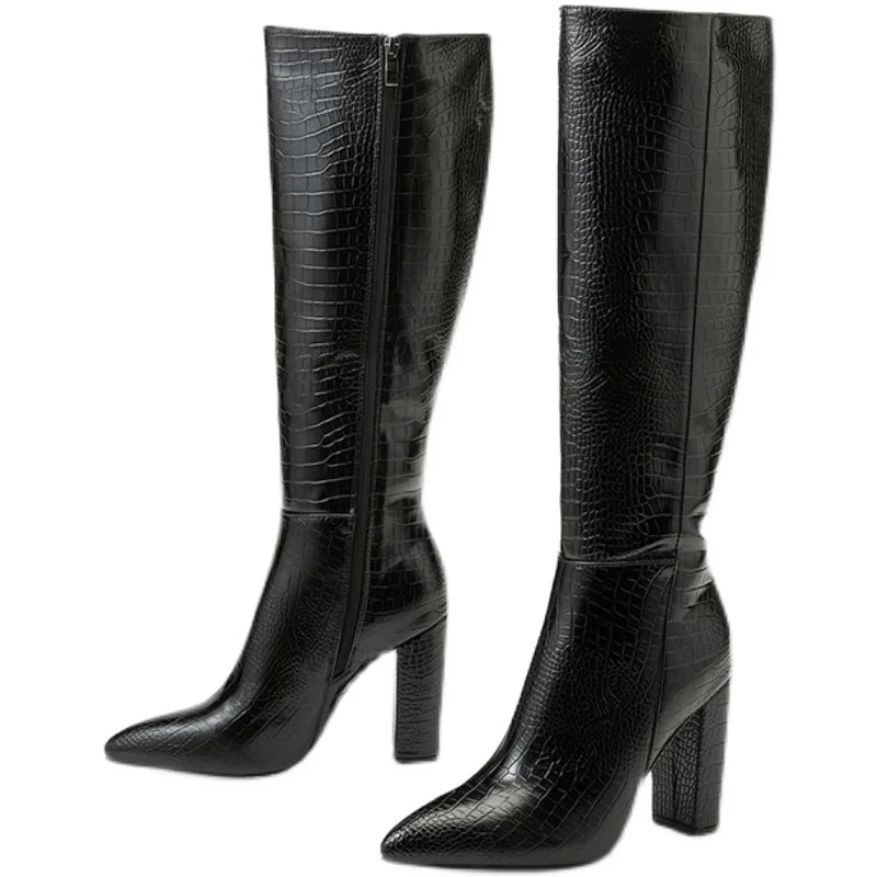 Bota Feminina Cano Longo Preta - Sondrio-Vittore Modas