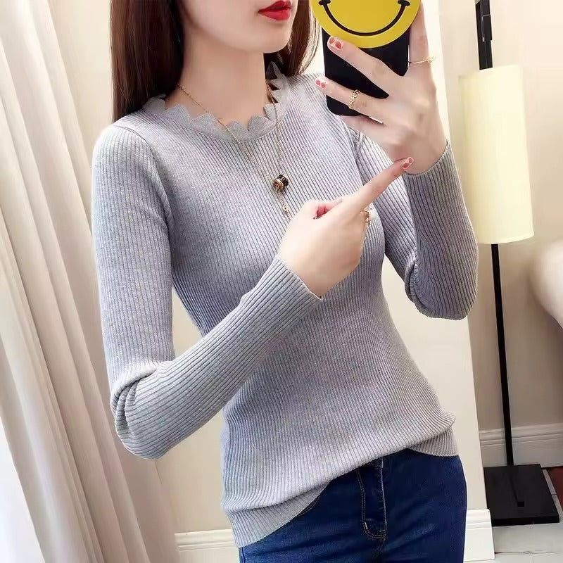 Blusa Feminina Vittore Maggie Canelada com Gola Ondulada