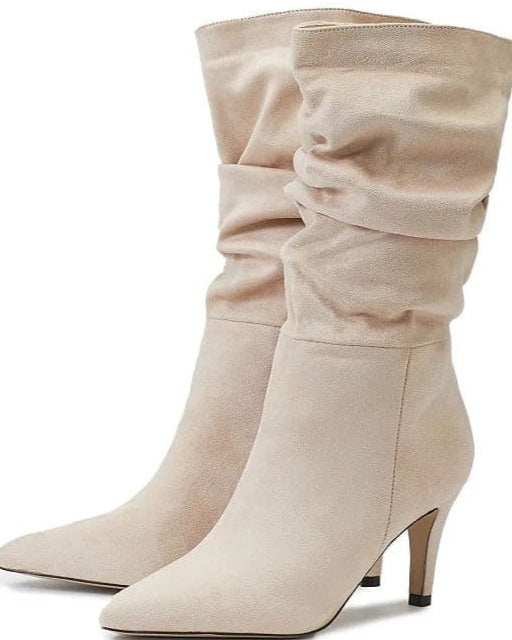 Bota de Salto Cano Médio Feminina Premium-Vittore Modas