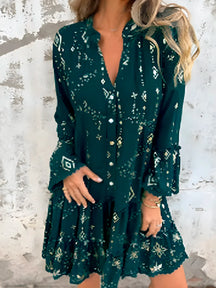 Vestido Rihana - Manga de Renda - Leve e Solto (Queridinha do Verão Europeu)-Vittore Modas