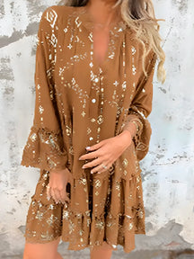 Vestido Rihana - Manga de Renda - Leve e Solto (Queridinha do Verão Europeu)-Vittore Modas