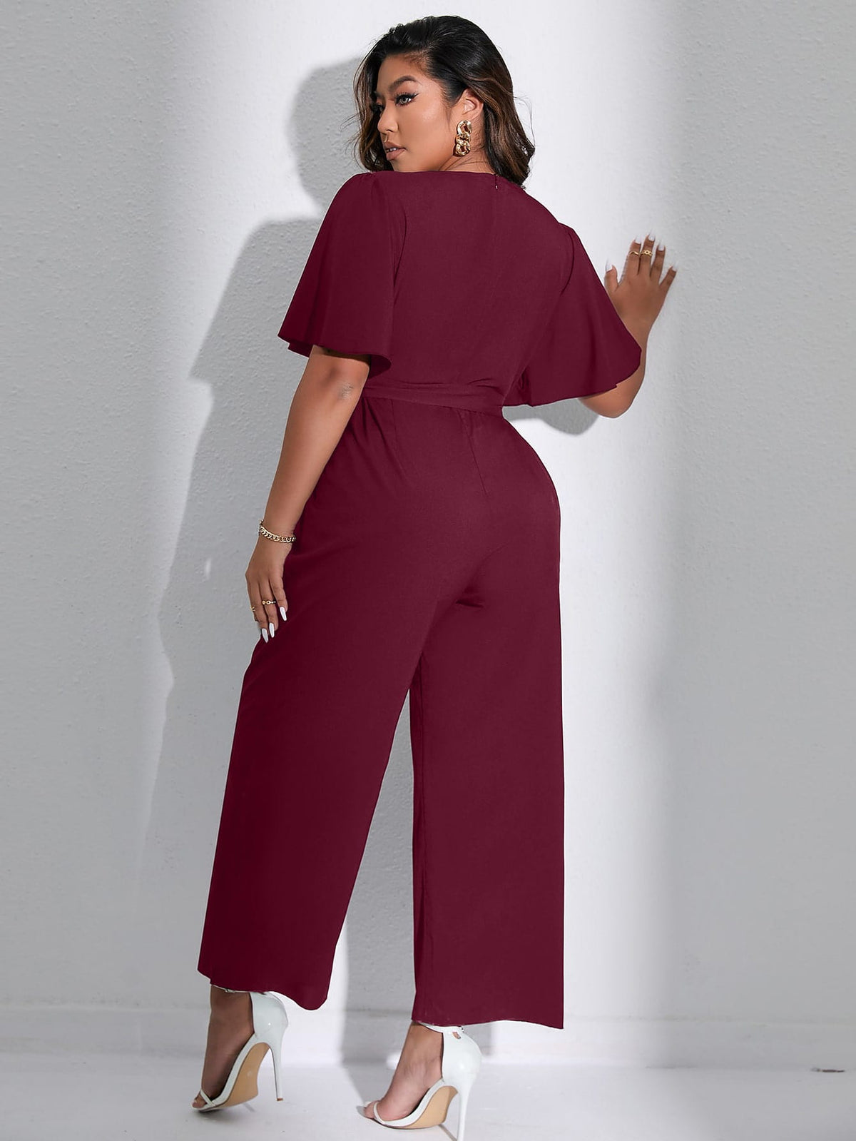 Macacão Feminino Plus Size Liso Elegante-Vittore Modas