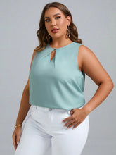 Blusa Feminina Regata Vazada Plus Size