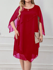 Vestido de Festa Plus Size Curto-Vittore Modas