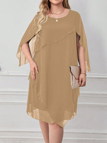 Vestido de Festa Plus Size Curto-Vittore Modas