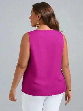 Blusa Feminina Regata Vazada Plus Size