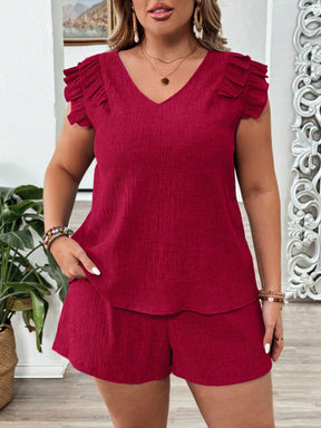 Conjunto Plus Size com Babado-Vittore Modas