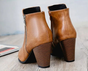 Bota Feminina Cano Curto Marrom - Forlì-Vittore Modas