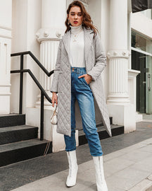 Casaco Feminino Parka Alongado Stylish-Vittore Modas