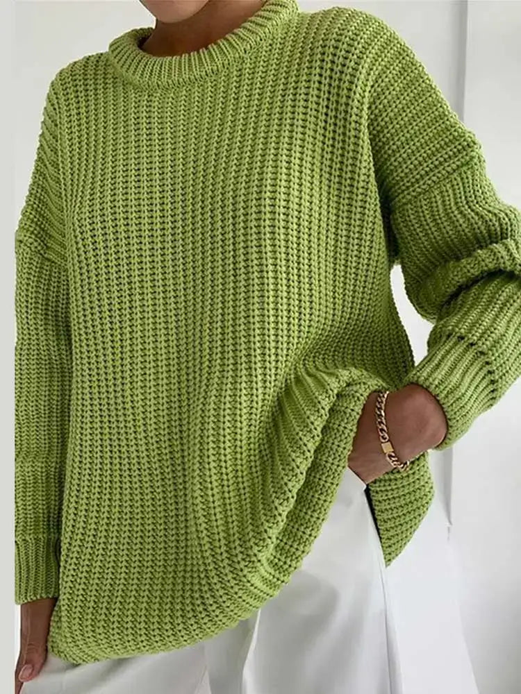 Suéter Feminino de Tricot Oversized Sofia