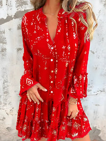 Vestido Rihana - Manga de Renda - Leve e Solto (Queridinha do Verão Europeu)-Vittore Modas
