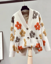 Cardigan Flower-Vittore Modas