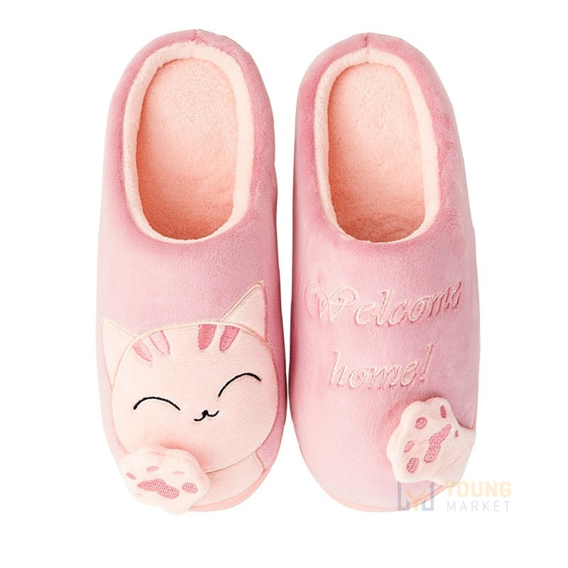 Pantufa Feminina Fechada de Gatinho-Vittore Modas