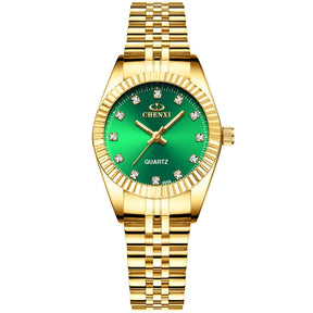 Relógio Feminino Dourado Chenxi Original-Vittore Modas