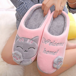 Pantufa Feminina Fechada de Gatinho-Vittore Modas