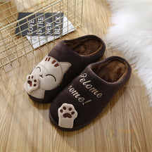 Pantufa Feminina Fechada de Gatinho-Vittore Modas