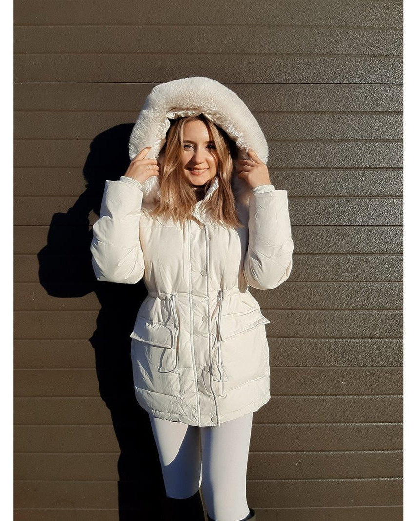 Casaco Feminino de Inverno Acolchoado com Capuz-Vittore Modas