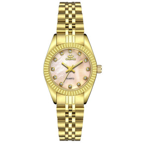 Relógio Feminino Dourado Chenxi Original-Vittore Modas