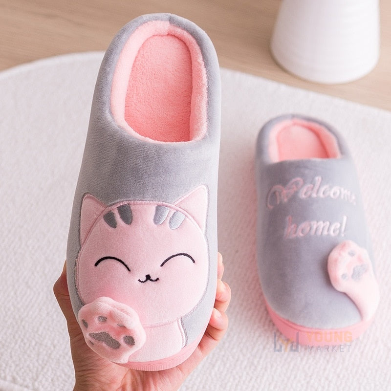 Pantufa Feminina Fechada de Gatinho-Vittore Modas