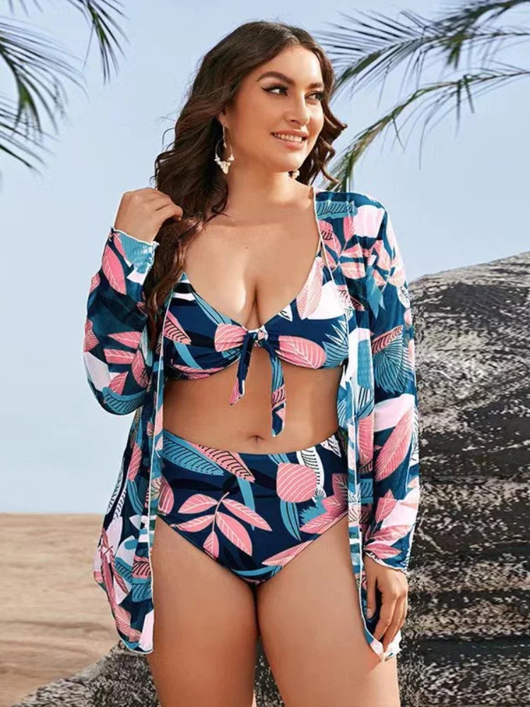 Conjunto Biquíni + Saída de Praia Plus Size - Vittore-Vittore Modas