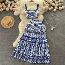 Conjunto Flower Print-Vittore Modas