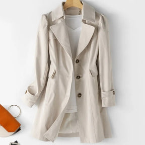 Casaco Feminino Trench Coat Alongado