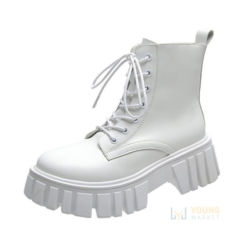 Bota Coturno Feminina Tratorada Cano Curto-Vittore Modas