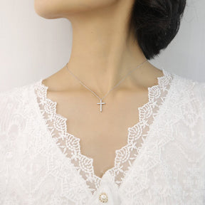 Colar Feminino Prata 925 Holy Cross-Vittore Modas