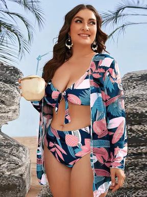 Conjunto Biquíni + Saída de Praia Plus Size - Vittore-Vittore Modas