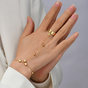 Pulseira Feminina Delicada Banhada a Ouro 18 k-Vittore Modas