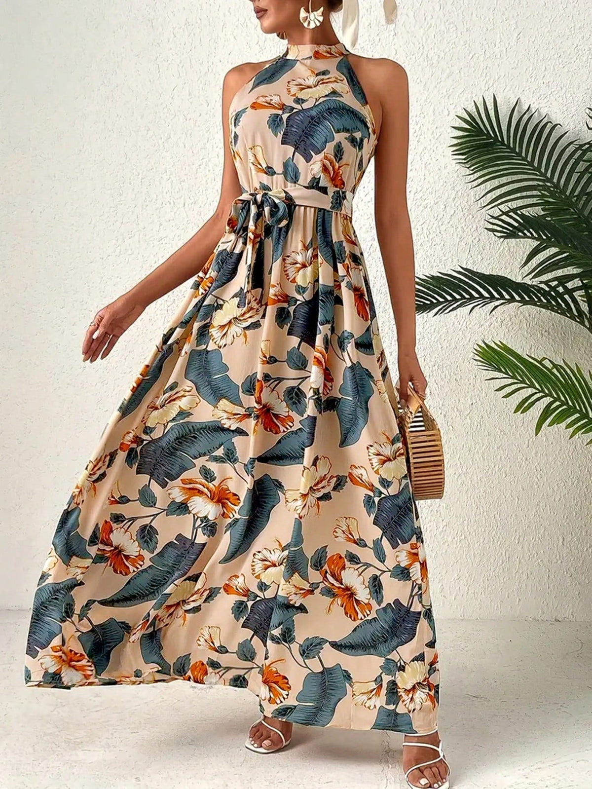 Vestido Feminino longo-Vittore Modas