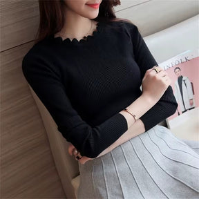 Blusa Feminina Vittore Maggie Canelada com Gola Ondulada