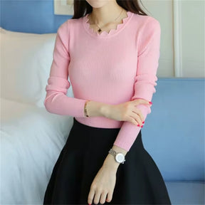 Blusa Feminina Vittore Maggie Canelada com Gola Ondulada