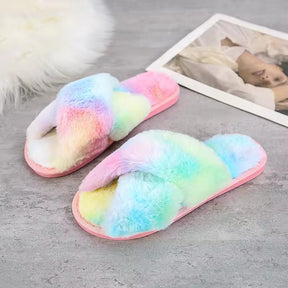 Pantufa Feminina de Luxo Vittore com Veludo Macio e Sola Emborrachada Antiderrapante