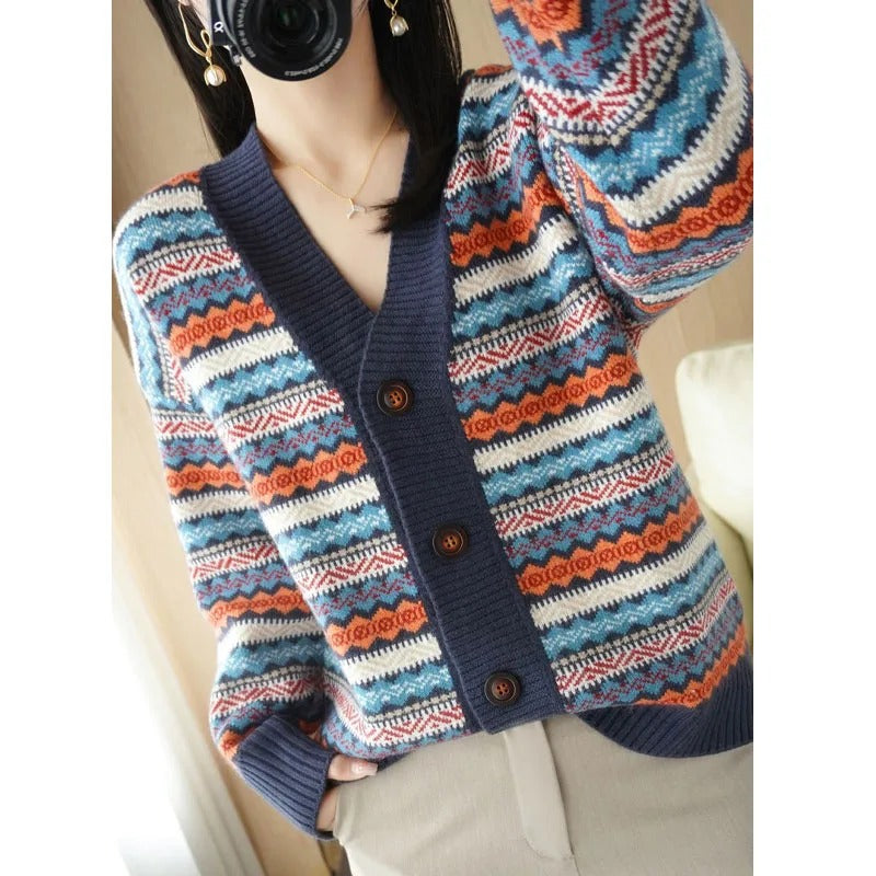 Cardigan Jacquard com Bolsos Parasol