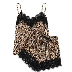 Pijama Curto Leopardo