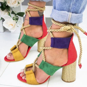 Sandália Multicolor Cordas-Vittore Modas