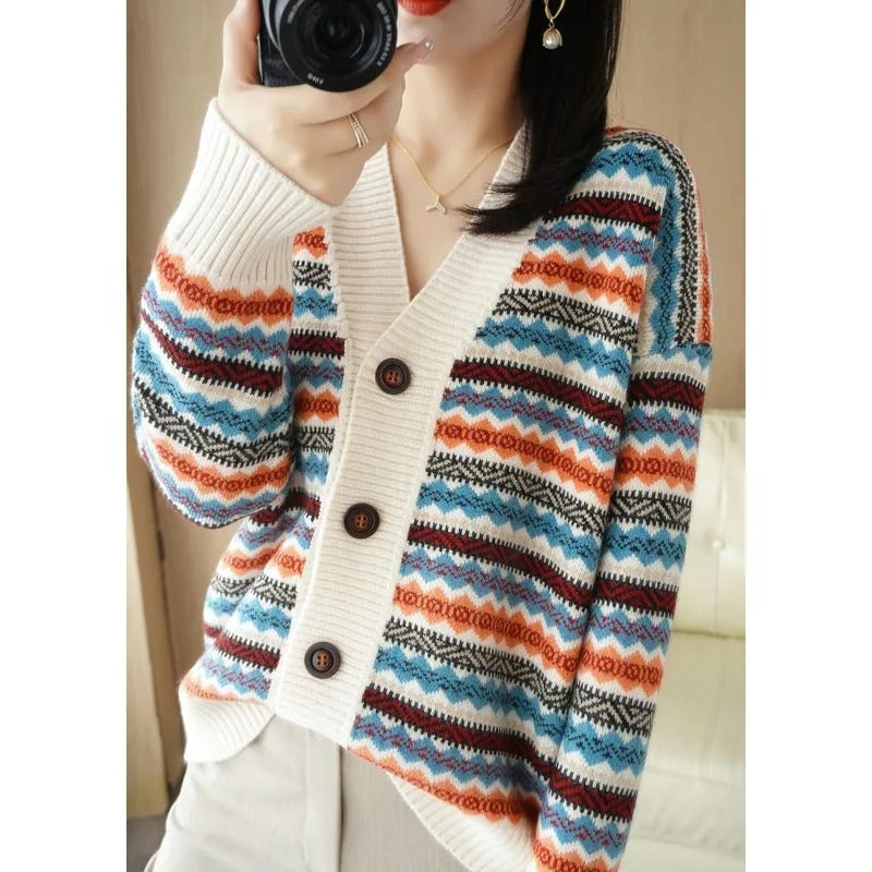 Cardigan Jacquard com Bolsos Parasol