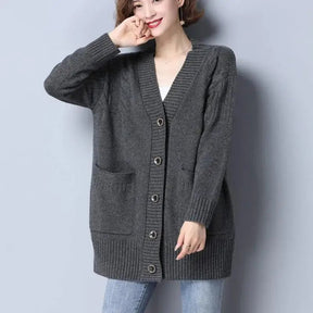 Blusa de Tricot Feminina Cardigan com Botões Serena