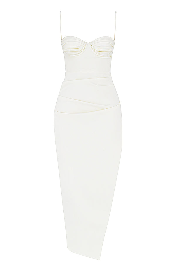 Vestido Midi Jade Branco