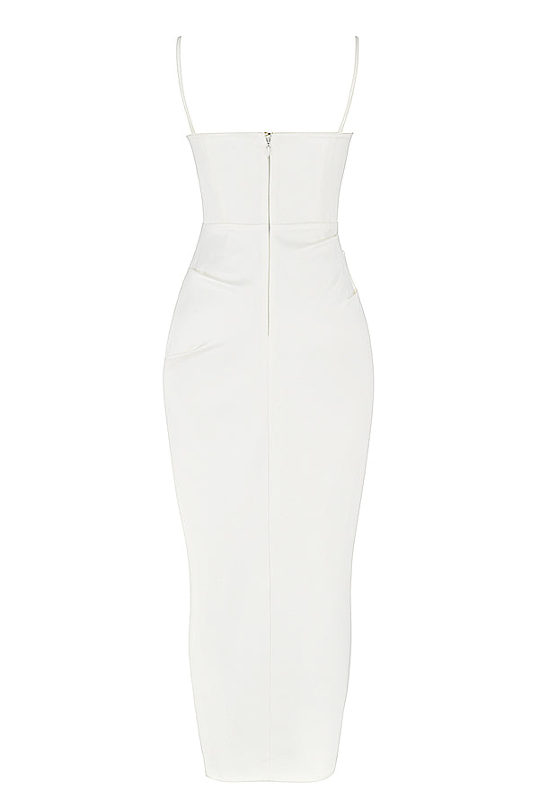 Vestido Midi Jade Branco